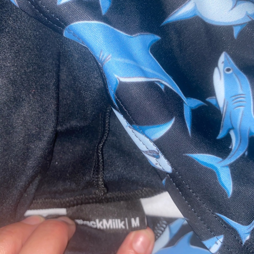 Blackmilk -Mr shark black muscle hoodie - Picture 2 of 3